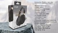 INCA Ibk-503S Kablosuz 5.3 Bluetooth Hafıza Kart Destekli Kulak Üstü Kulaklık Bej SİYAH